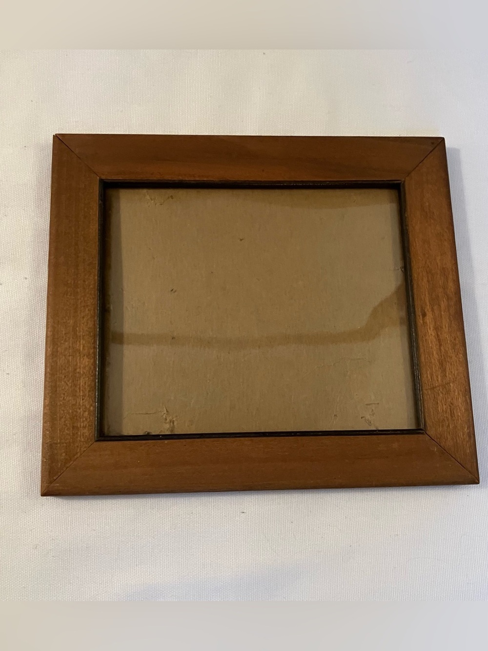 VTG Wooden Frame 6.5 x 7.5 Small Corner Nails Gallery Wall Cottage Primitive